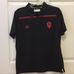 Indiana University Adidas climalite polo shirt